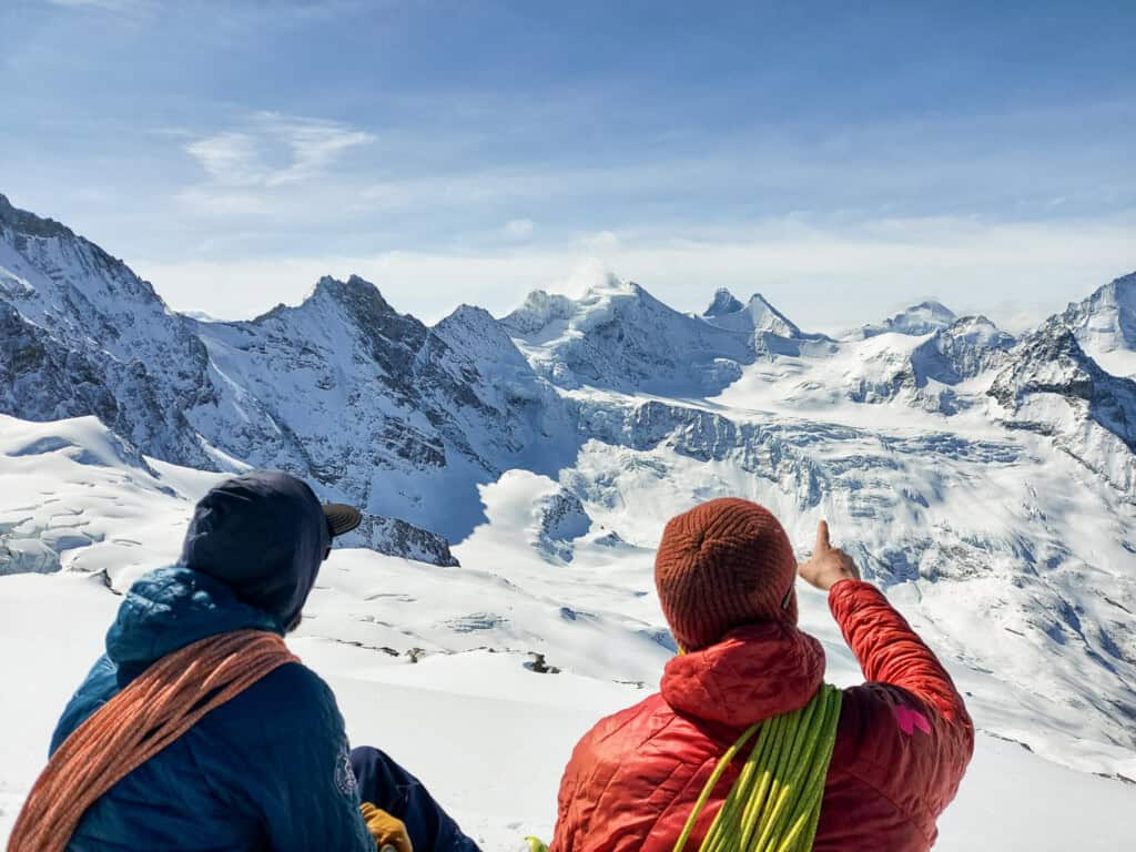 Freundschaft von Florian und Jonas auf dem Bishorn