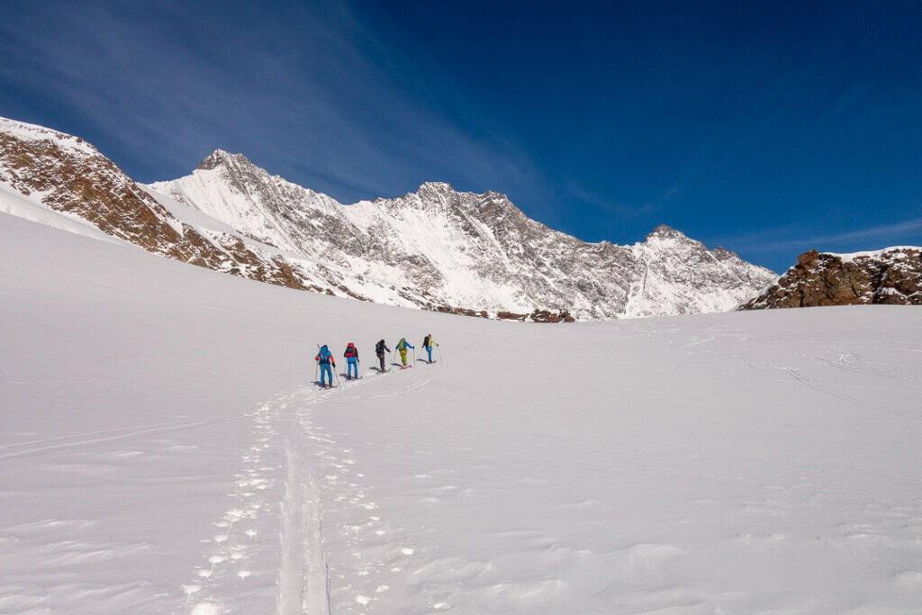 Im Aufstieg zum Allalinhorn