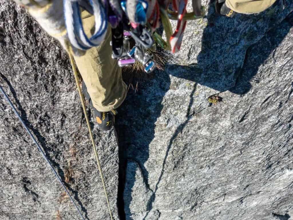 Crack Climbing at Suworov Pillar