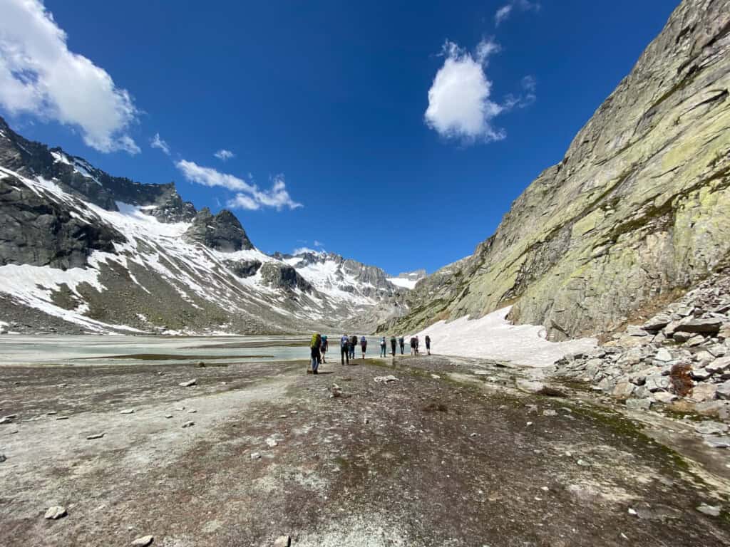 Schwemebene unterhalb der Bächlitalhütte