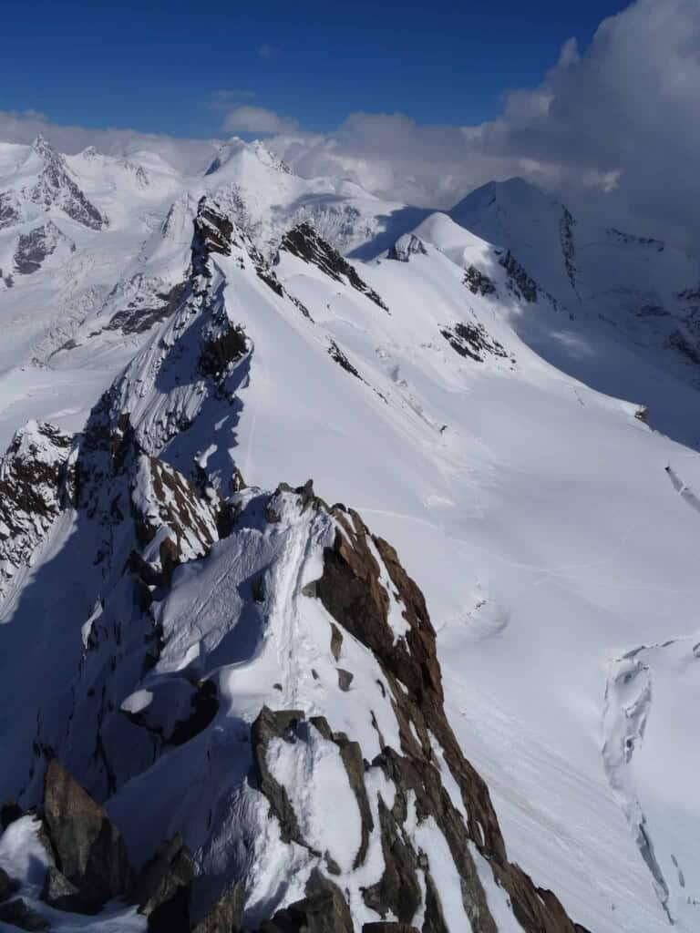 Overview of the Breithorn traverse