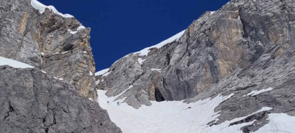 Couloir auf der Titlis Rundtour