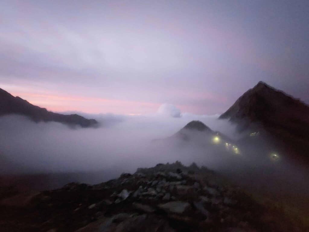 Ascent to the Weissmies