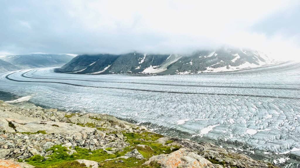 Die beiden Mittelmoränen vom Aletschgletscher