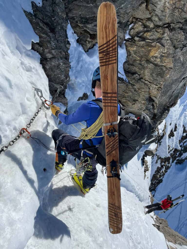 Abseiling at the Teufelsjoch