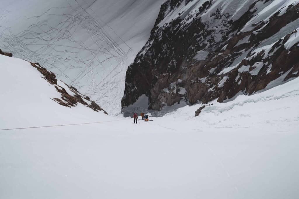 Couloir in der unrer haute route