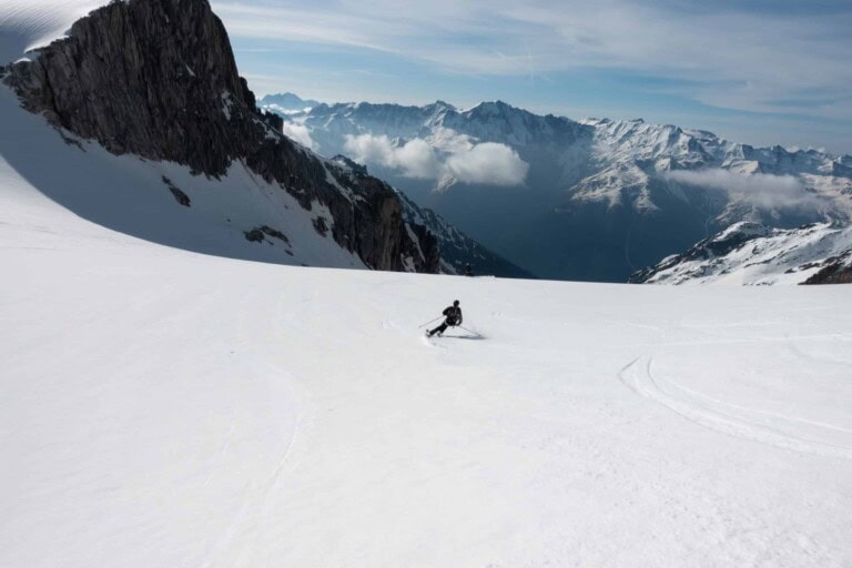 Abfahrt vom Galmihorn von der Tour aufs Finsteraarhorn