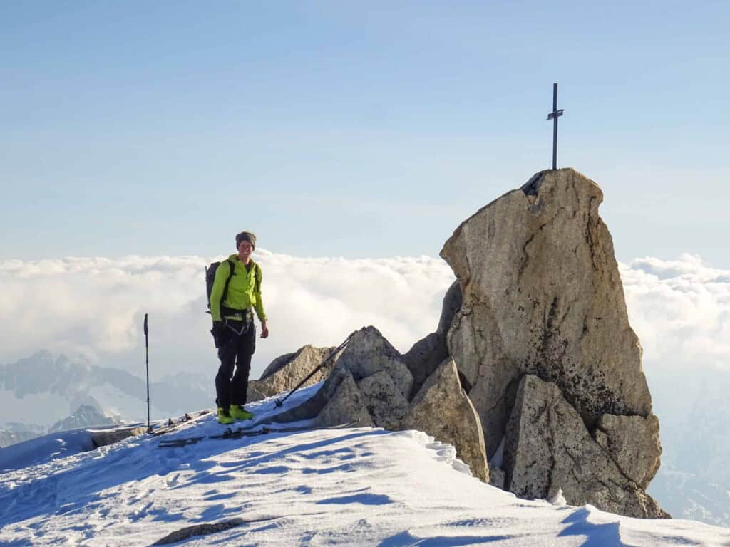 Gipfel vom Galmihorn von der Tour aufs Finsteraarhorn