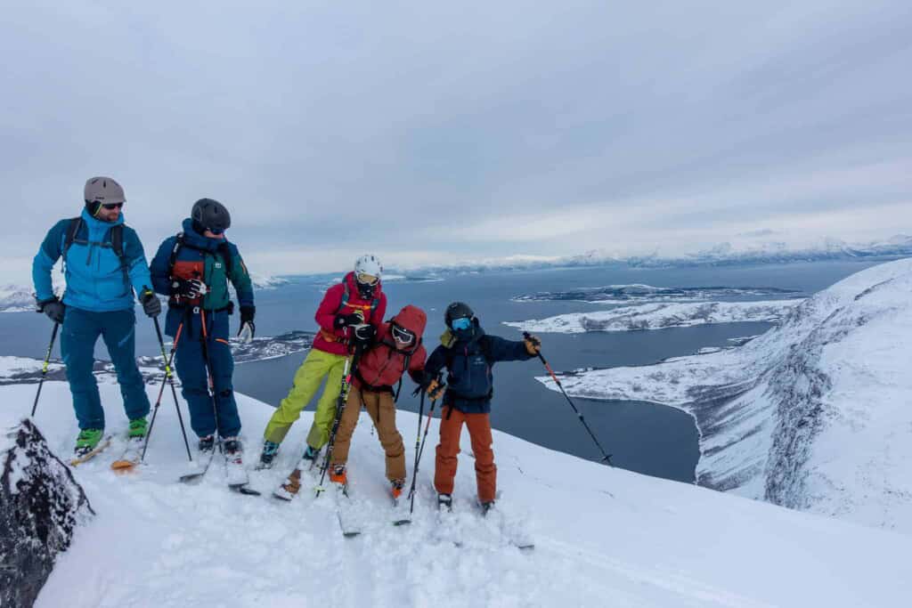 Auf dem Gipfel in Norwegen