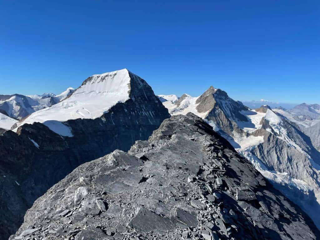 Aussicht zum Mönch vom Eiger aus gesehen