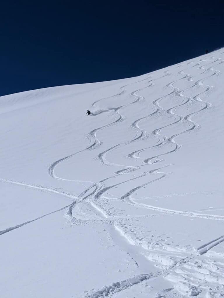 Skifahren auf der Gemmi