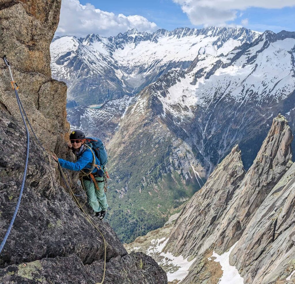 Climbing Salbit South Ridge