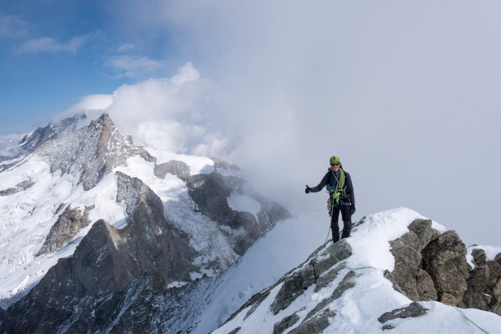 Fast auf dem Gipfel vom Obergabelhorn