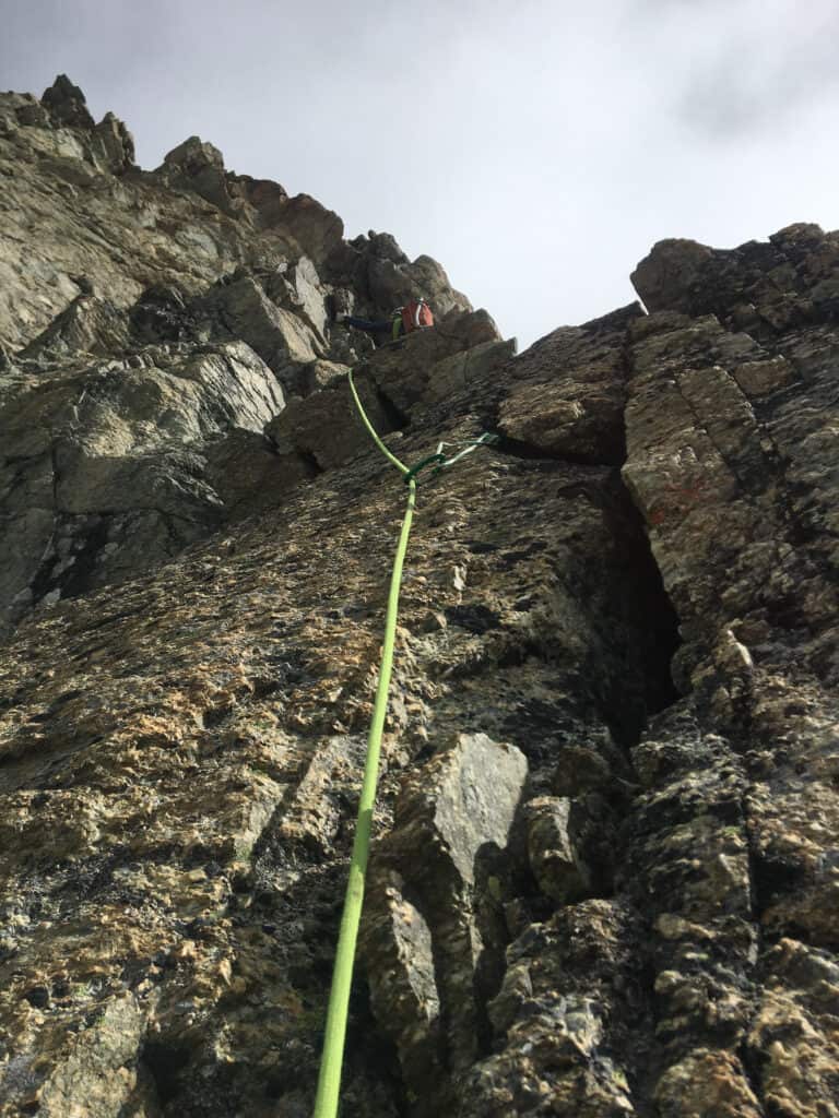 Klettern am Arbengrat zum Obergabelhorn