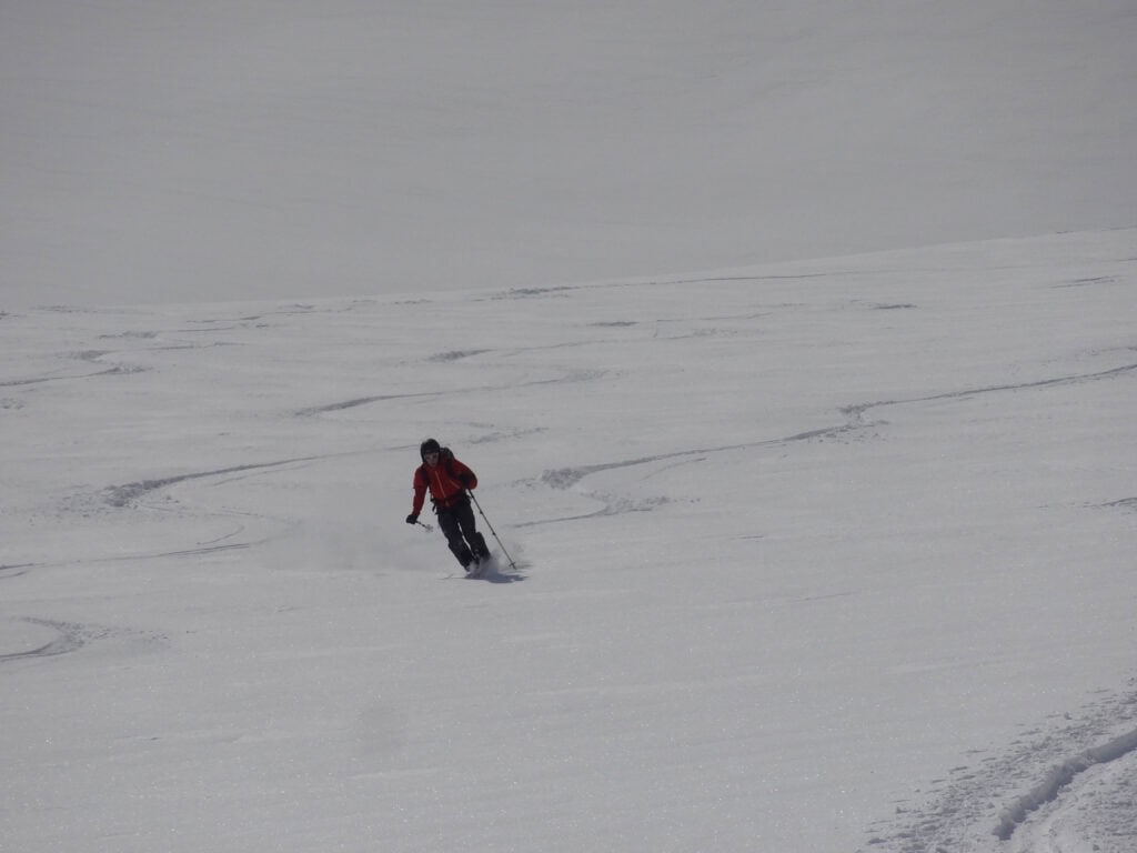 Skifahrer im Gauligebiet