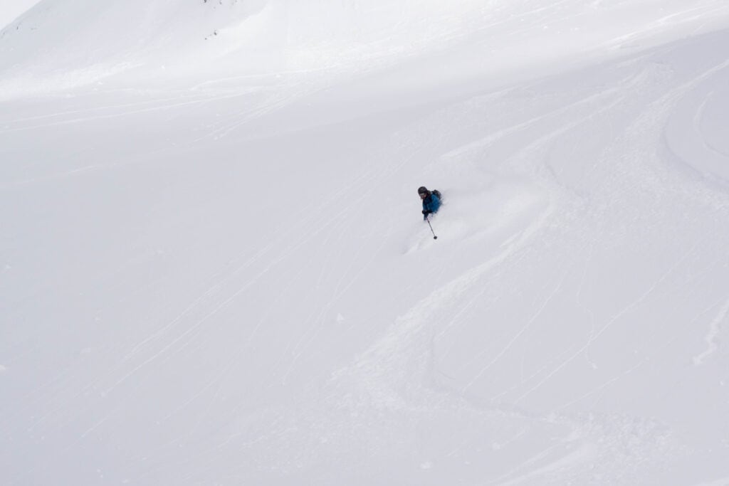 Freeriden auf der Laucherenalp im Lötschental